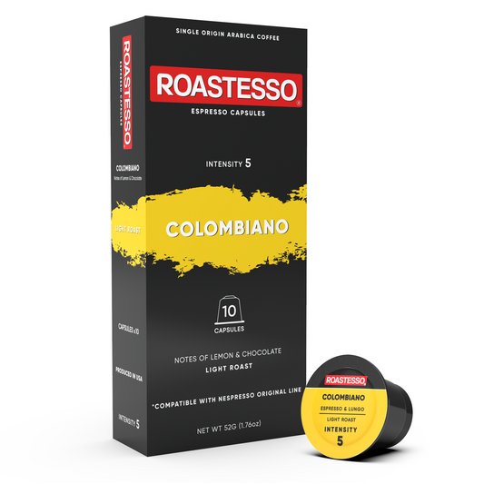 New Light Roasted Colombiano Intensity 5 Nespresso Compatible Capsule