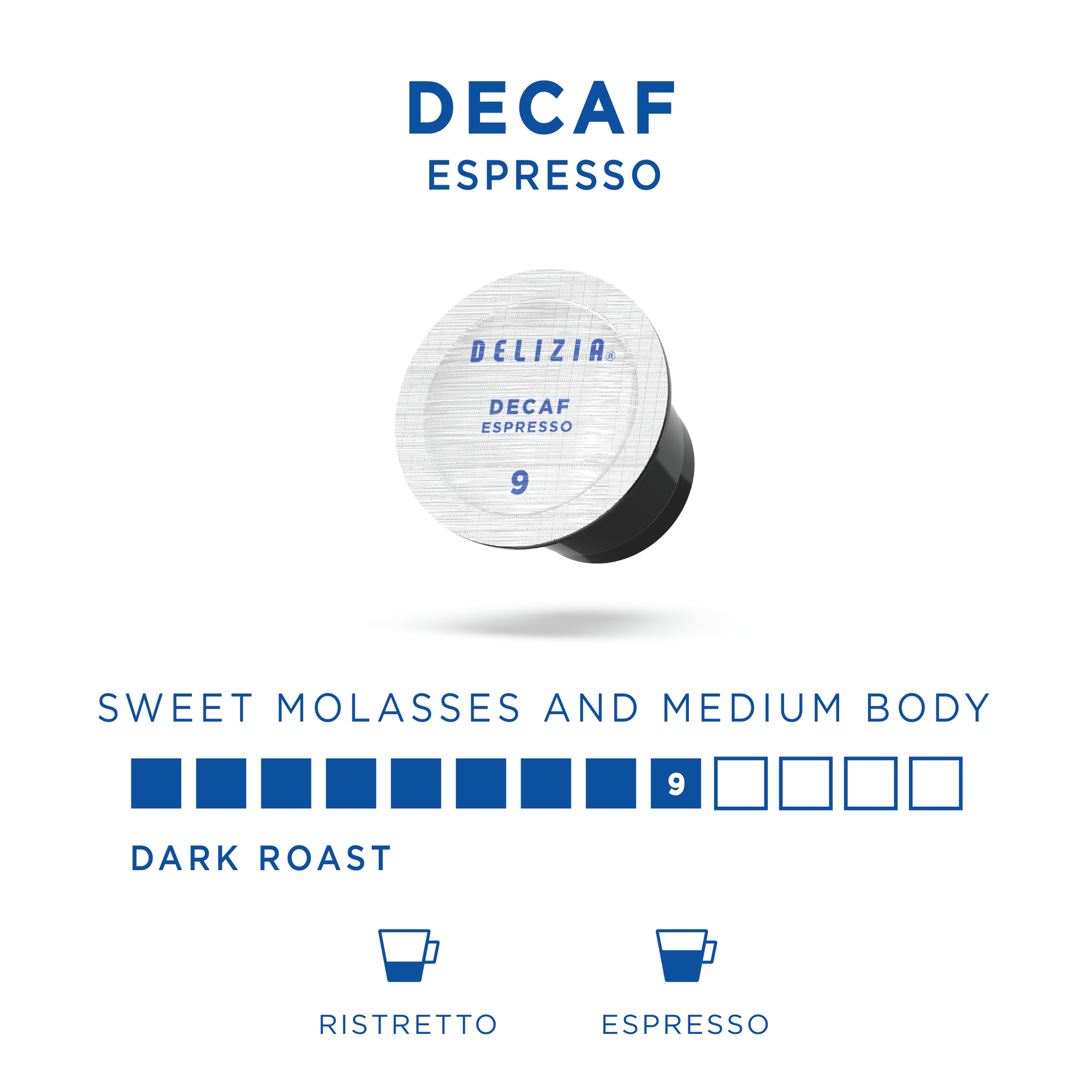 Espresso Pods - Ristretto Decaffeinato Espresso